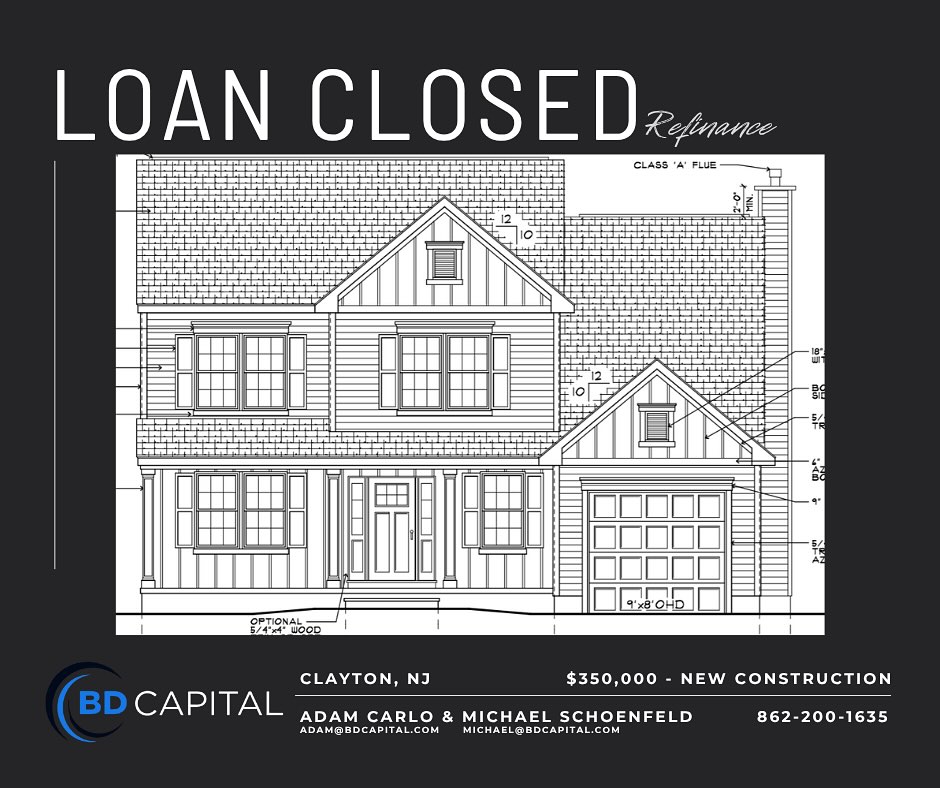 $350,000 funded!
Refinance/New Construction closed in Clayton, NJ.

#RealEstate #directlender #newconstruction