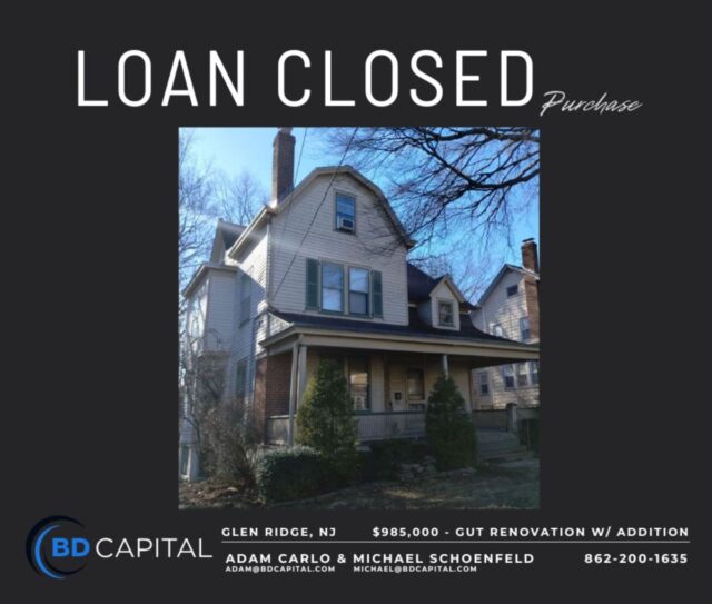 Closed on a $985K purchase with a horizontal addition in Glen Ridge, NJ. Excited to bring new life and value to this project.