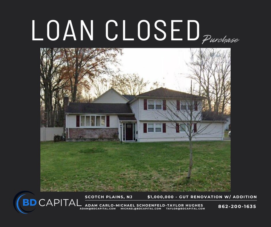 Just closed 🔑
Another value-add project officially underway in Scotch Plains.